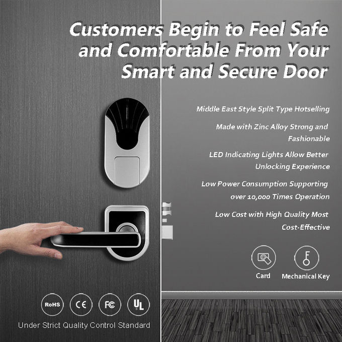 高い安全性RFIDの鍵カードのドア ロック200のカードのデータ容量280のMm * 80のMm 1
